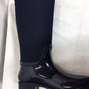 Tommy Hilfiger Black Women's Rain Boots